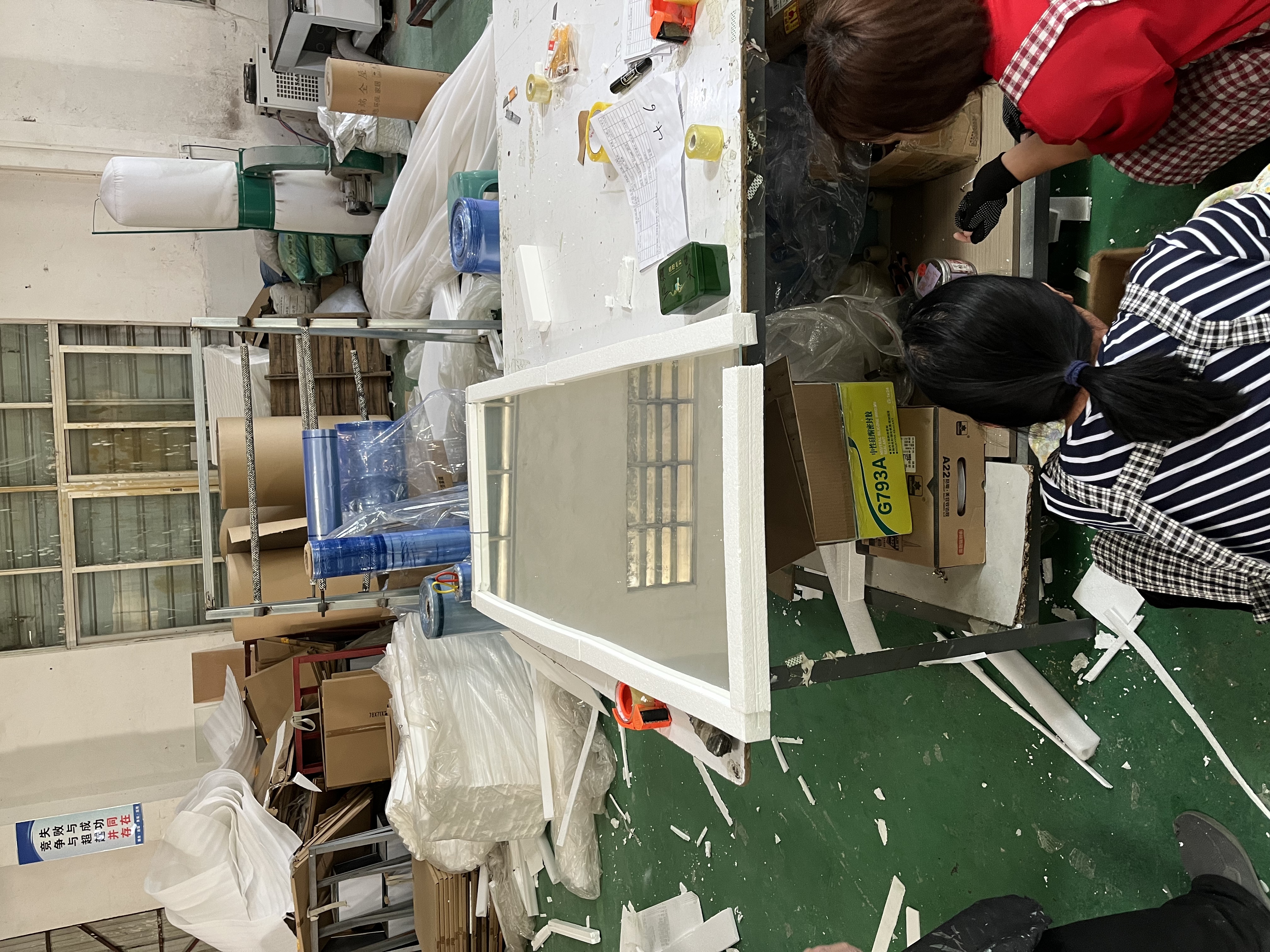 LED mirror factory production process