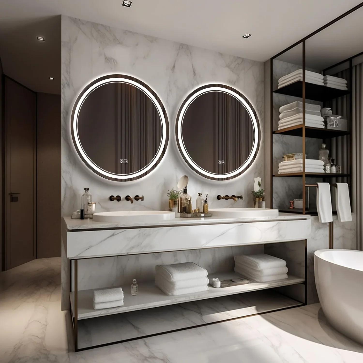LED bathroom mirror product for hotel and apartment project supply