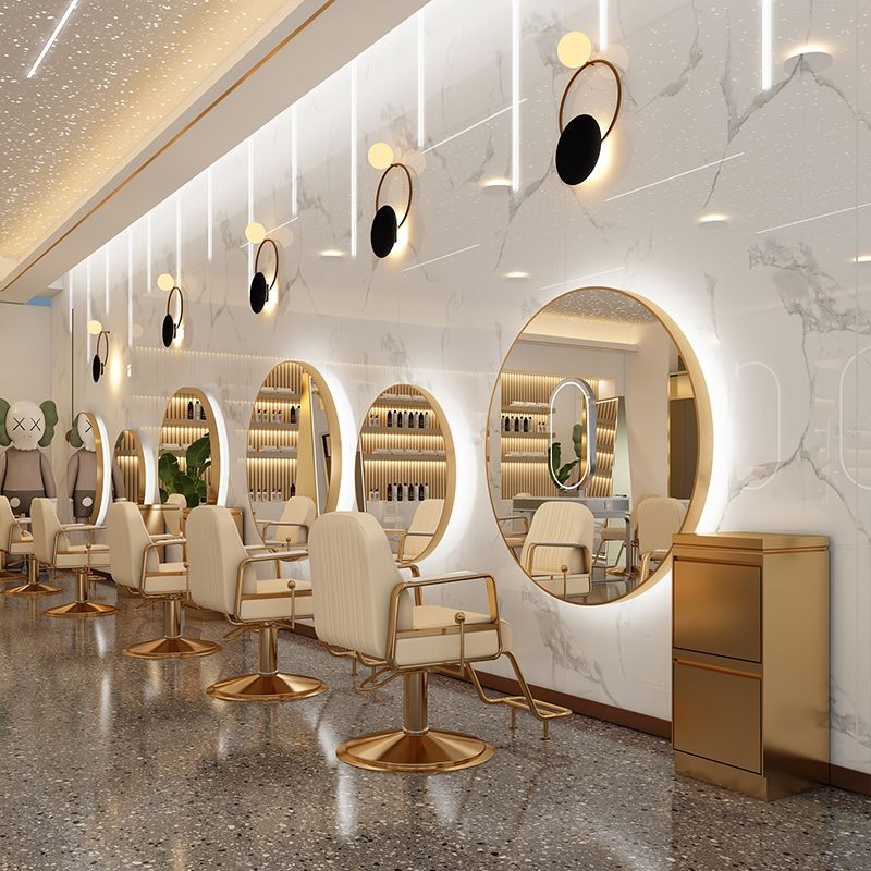 Salon mirror station for commercial beauty project supply