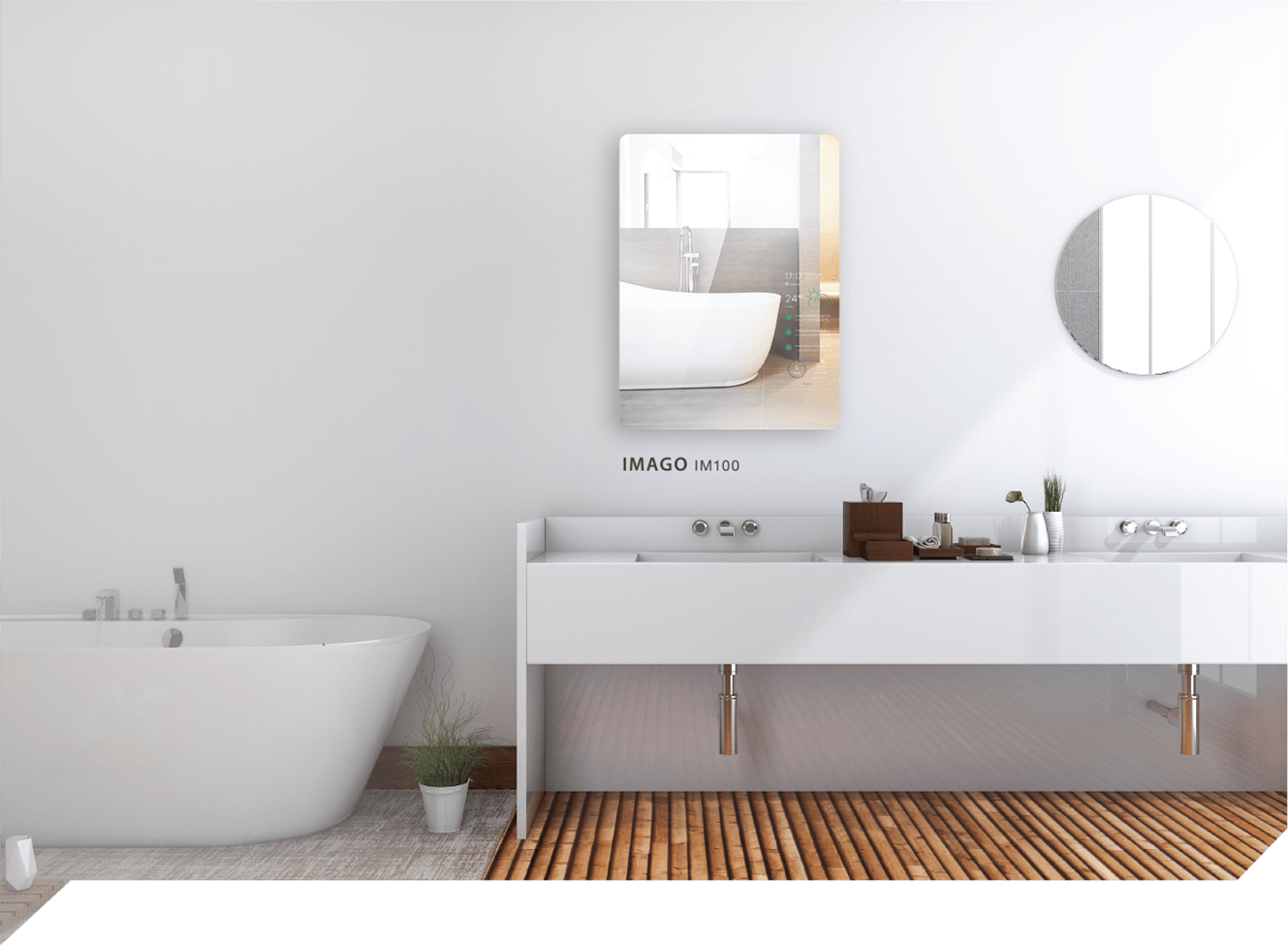 Smart LED mirror display or touch control reference