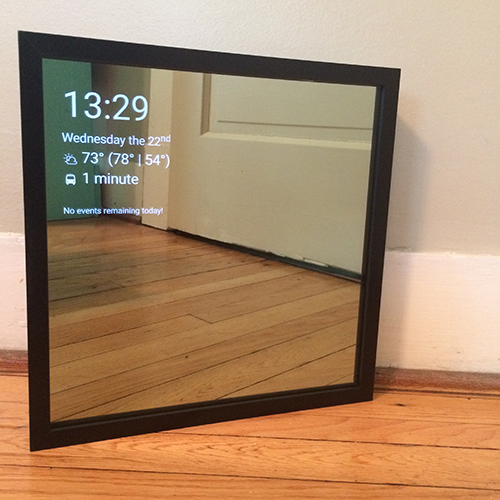 Smart LED mirror display or touch control reference