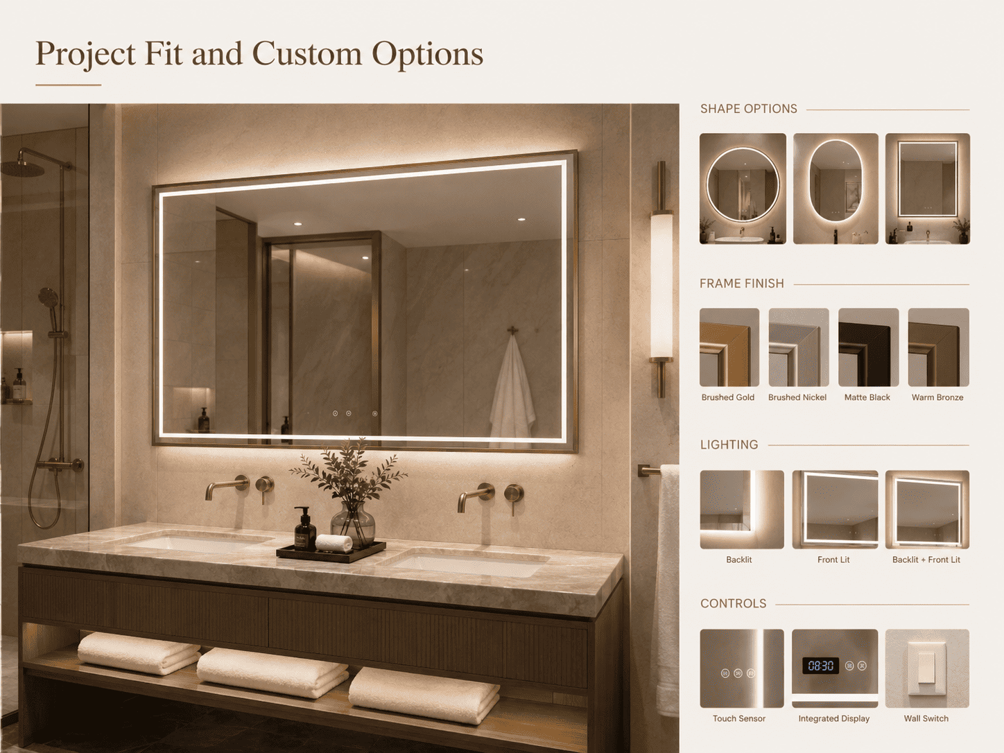Project Fit and Custom Options reference image